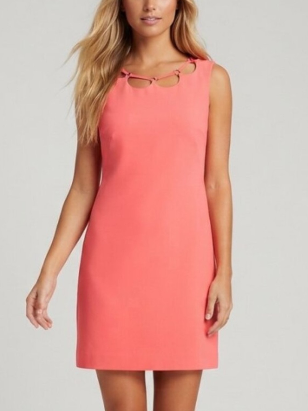 New! Trina Turk Cut-Out Sleeveless Lizbeth Shift Mini Dress 4 39946